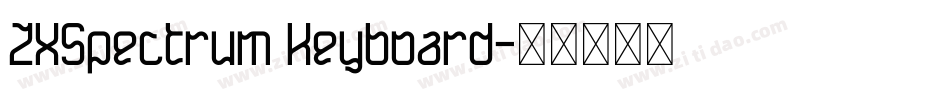 ZXSpectrum Keyboard字体转换